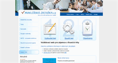 Desktop Screenshot of maklerska-zkouska.cz